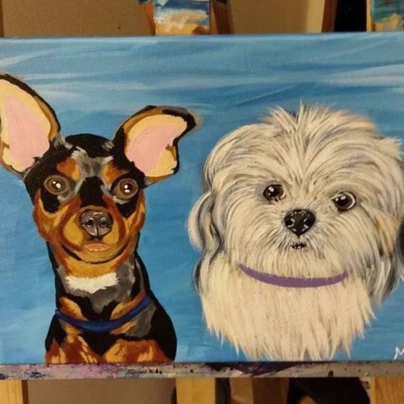 Pet Portraits! One of a kind Acrylic Painting of your pet! Great Gift Idea! - Picture 8 of 13